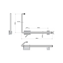 Sistem Blocare Usa Spate, Opritor Usa, Schmitz, L 485mm
