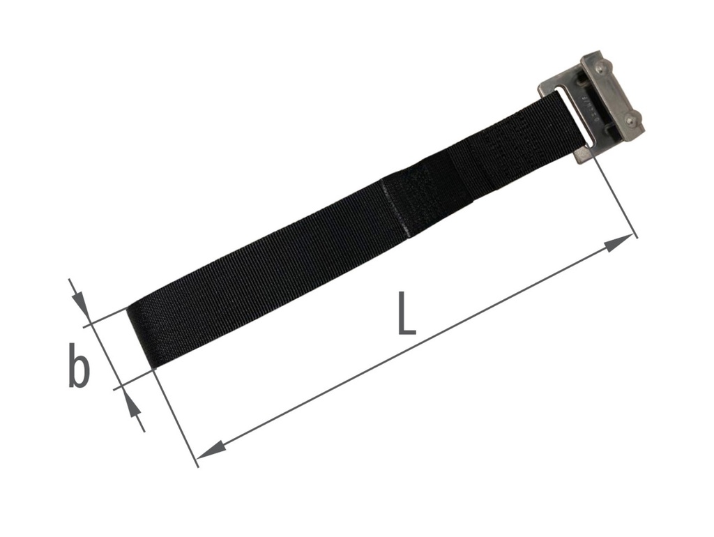 Chinga tensionare prelata cu carlig plat, inox
