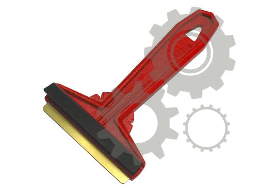 Racleta Gheata Parbriz, din Plastic si Lama de Cupru
