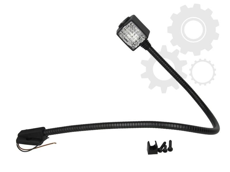 Lampa Lectura Auto Cu Brat 500mm, 12V, 5W, Obiectiv Transparent