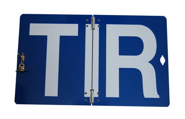 Placa TIR Pliabila, 400 x 250 mm ( 40 x 25 cm )