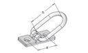 Ureche oblon, Batanta, Brida Prelata, h 45 mm