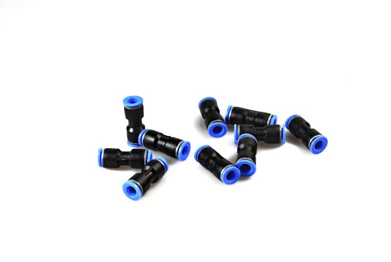 Conectori Furtun Aer, Cupla Rapida, Push-In 10mm, Plastic, Set 10 Bucati