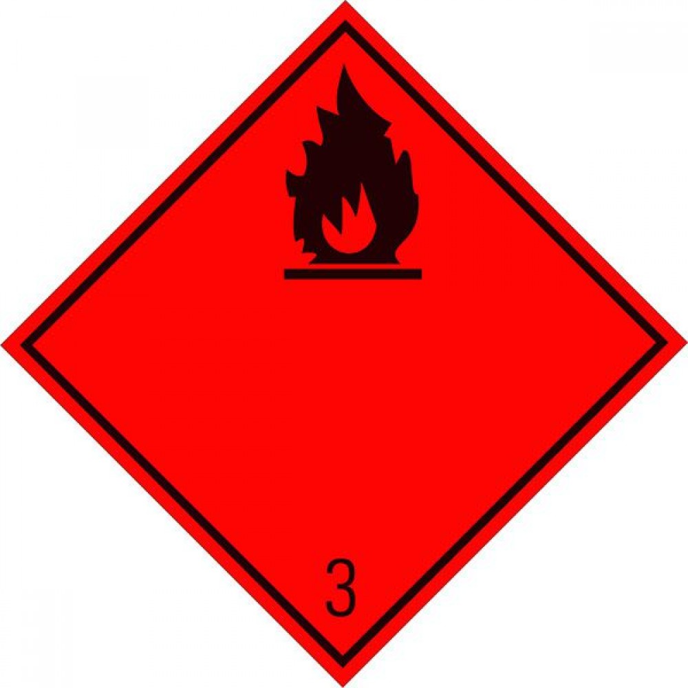 Eticheta ADR Autocolanta Pericol Transport Lichide Inflamabile Clasa 3n, 300x300mm