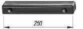 [RPR 2789] Tampon Cauciuc, Remorca, Dreptunghiular 250x35x35mm (25x3.5x3.5cm)