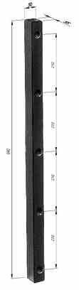 [RPR 2788] Tampon Cauciuc, Remorca, Dreptunghiular 940x50x55mm (94x5x5.5cm)