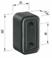[RPR 2786] Tampon Cauciuc, Remorca, Dreptunghiular 165x95x80mm (16.5x9.5x8cm)