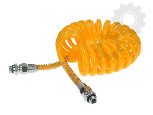 [RPR 2260] Furtun Aer, Spiralat, Filet Exterior 2xM22x1,5mm, Cu Varf, 22 Spirale, Lungime 4,5m