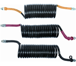 [RPR 2259] Furtun Aer, Poliuretanic, Spiralat, M16x1,5mm, 4.5m, Negru