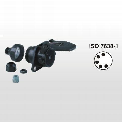 [RPR 2234] Priza Electrica Auto, ABS, 24V, 5 Pini Tip Tata, Masculin, Din Plastic, MOTO BIS