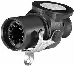 [RPR 2175] Fisa, Stecher, Cablu Electric, ABS, 5/24V, 5 Pini Tip Mama, Feminin, Din Fibra de Sticla, 16A, HELLA