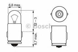 [RPR 1848] Bec Bord Bosch, 24V, 3W, Set 10 Bucati
