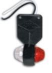 [RPR 1731] Lampa Gabarit, Laterala Alb / Rosu, Cu LED, 12-24V, Pandantiv