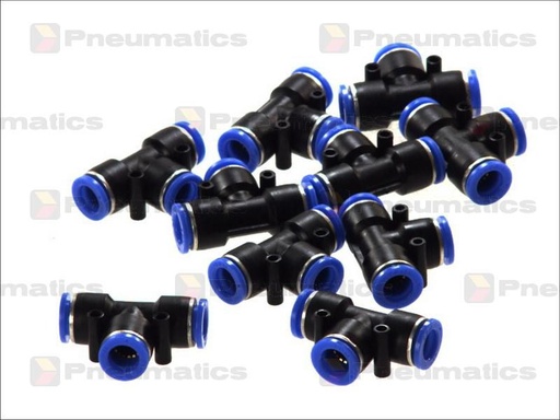 [RPR 1456] Conectori Furtun Aer, Cupla Rapida, Profil T, Diametru 12mm, Plastic, Set 10 Bucati