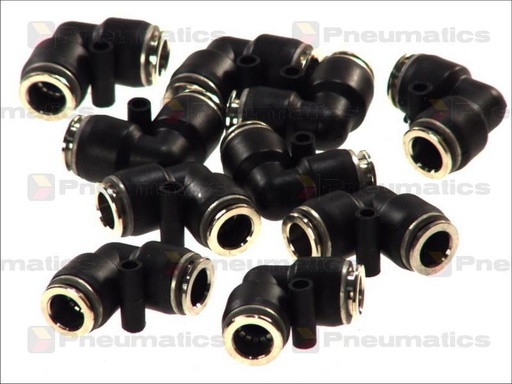 [RPR 1448] Conectori Furtun Aer, Cupla Rapida, Profil L, Diametru 10mm, Metal-Plastic, Set 10 Bucati
