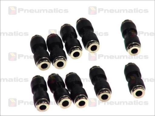 [RPR 1439] Conectori Furtun Aer, Cupla Rapida, Profil Drept 4mm, Metal-Plastic, Set 10 Bucati
