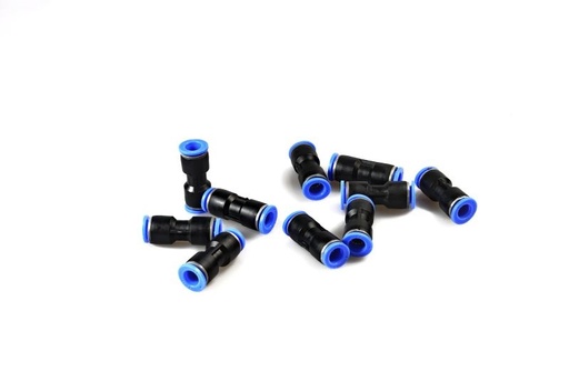 [RPR 1433] Conectori Furtun Aer, Cupla Rapida, Push-In 10mm, Plastic, Set 10 Bucati
