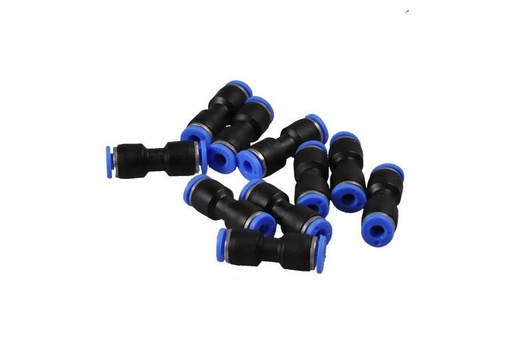 [RPR 1430] Conectori Furtun Aer, Cupla Rapida, Push-In 4mm, Plastic, Set 10 Bucati