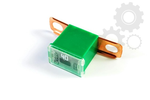 [RPR 1365] Sigurante Auto Patrate Cu Mufa Plata, 40A, L = 30mm, Capac Plat