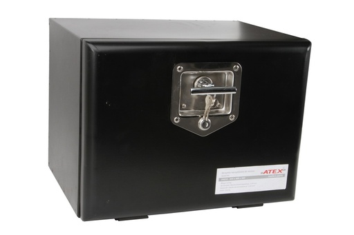 [RPR 1289] Cutie Metalica, Otel Aluminizat, Neagra, 40 x 30 x 30 cm ( 400 x 300 x 300 mm )