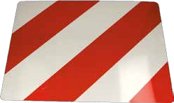 [RPR 1227] Placa Metalica Hasurata Partea Stanga, 40x30cm (400x300mm)