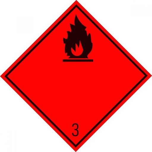 [RPR 3963] Eticheta ADR Autocolanta Pericol Transport Lichide Inflamabile Clasa 3n, 300x300mm