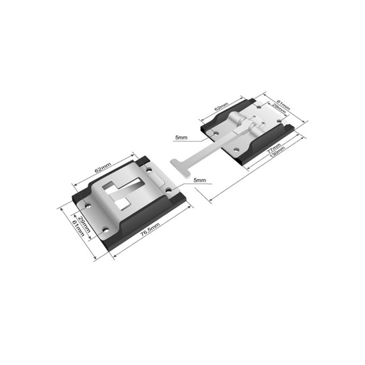 [TCN] Blocator, Sistem Blocare Usa Spate, Inox
