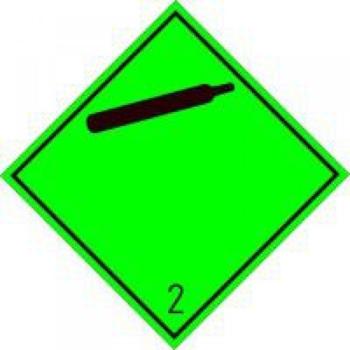 [RPR 3961] Autocolant ADR, Clasa 2.2n, Transport Gaze Neinflamabile Netoxice, 300x300mm
