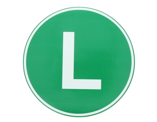 [RPR 3405] Eticheta, Autocolant Litera L, Autocolant Camion Litera L, Diamentru 22 cm (220 mm)
