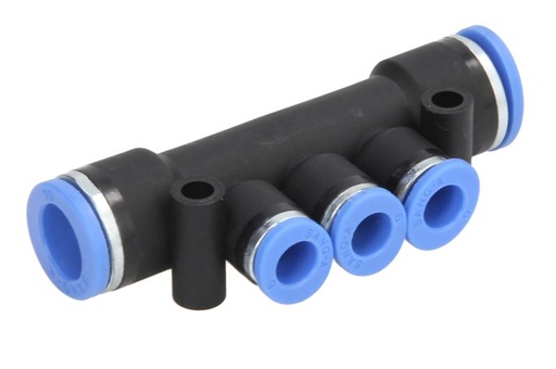[RPR 3377] Conectori Furtun Aer, Cupla Rapida, Profil T, Diametru 10 mm/10 mm/6mm/6mm/6mm, Plastic, 1 Bucata