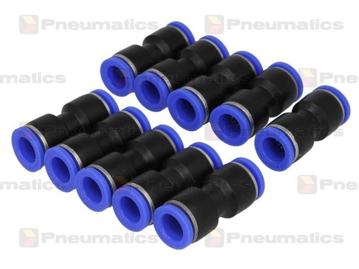 [RPR 3304] Conectori Furtun Aer, Cupla Rapida, Push-In 11mm, Plastic, Set 10 Bucati