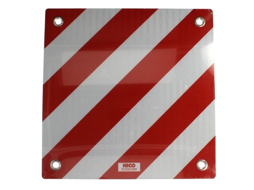 [RPR 3264] Placa Metalica Hasurata, Reflectorizanta, Placa Gabarit Depasit, 50x50cm (500x500mm)