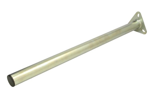 [RPR 3063] Suport, Teava Dreapta pentru Prindere Aripa Pe Sasiu, Prindere Triunghiulara, Zincata, Lungime 700mm (70 cm), Diametru 42mm ( 4,2 cm )