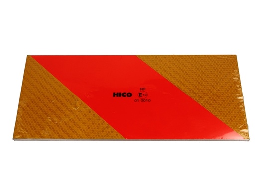 [RPR 3042] Placa Reflectorizanta Identificare Vehicul Scurt, E3, Camion 282 x 132mm ( 28.5 x 13.2 cm ) - Set 4 buc